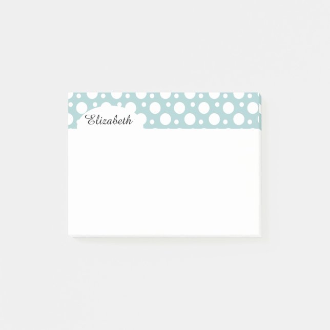 Vitpolka dots post-it block (Framsida)