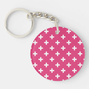 Vitpolka kor på fuchsia