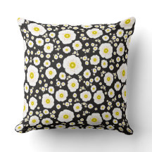 Vitpoppies Square Dekorativ kudde