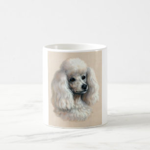 Vitpudel Kaffemugg