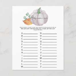 Vitpumpa - Baby namn tävling