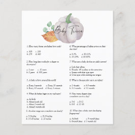 Vitpumpa - Baby Trivia | Barnstödsspel