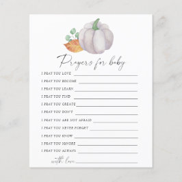 Vitpumpa - Party-vilt | Prayer för baby-vilt