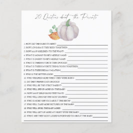 Vitpumpor - 20 frågor om föräldrarna