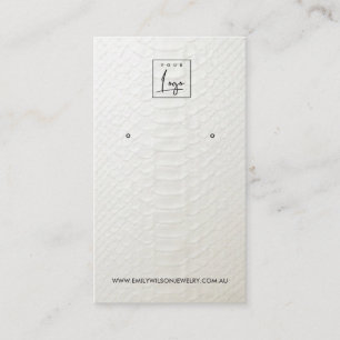VITRÄDARE STRUKTUR STUD EARRING VISNING CARD VISITKORT
