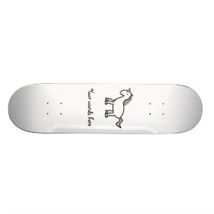 Vitregnbågeunicorn Skateboard Bräda 20,5 Cm