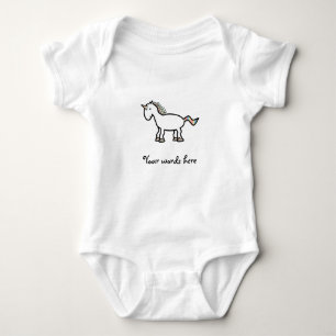 Vitregnbågeunicorn Tee Shirt