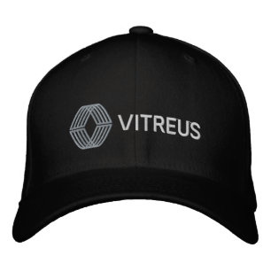VITREUS Embroized Flexfit Wool Cap SVART Broderad Keps