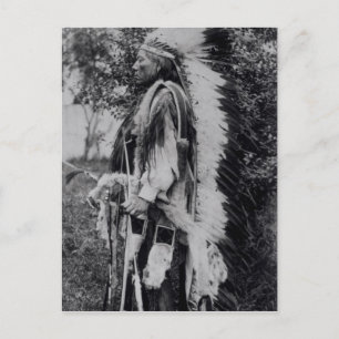 Vitrulv, en Comanche-hövding, c.1891-98 Vykort