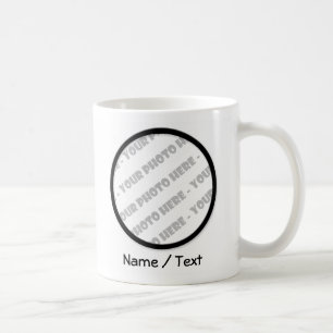 Vitrundafotoet & textmuggen - skapa ditt eget kaffemugg