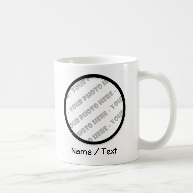 Vitrundafotoet & textmuggen - skapa ditt eget kaffemugg (Höger)