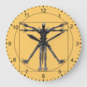 Vitruvian Alien Stor Klocka
