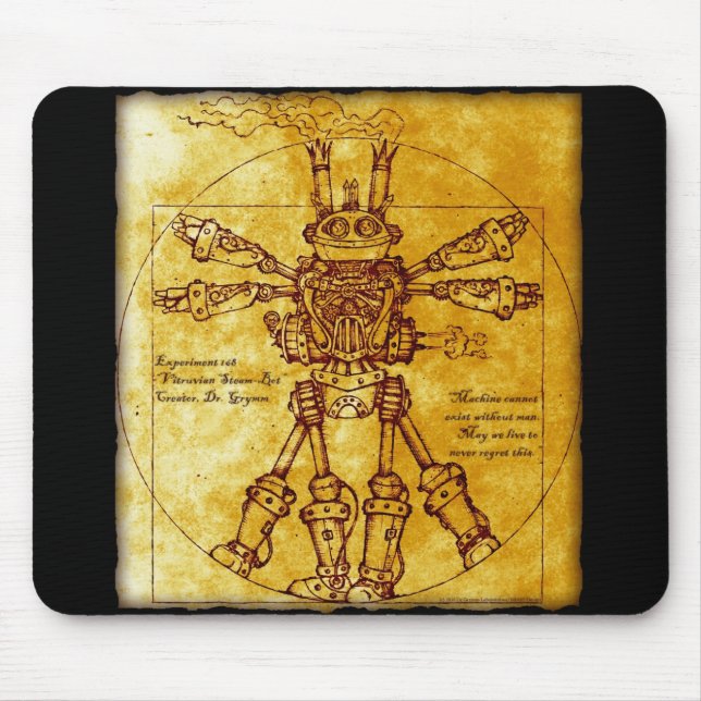 Vitruvian Ånga-Bot Musmatta (Framsidan)