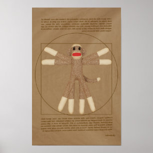 Vitruvian apaaffisch poster