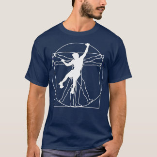 Vitruvian Boulderer Bouldering T Shirt