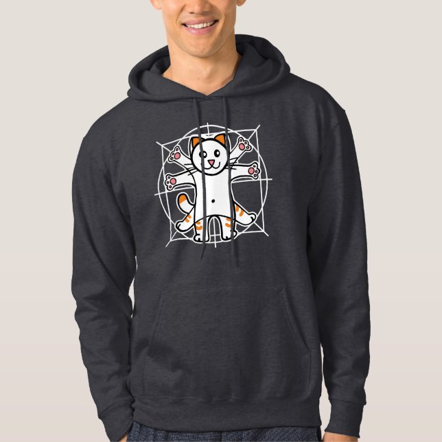 Vitruvian Cat Hoodie (Framsida)