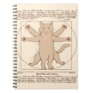 Vitruvian Cat |Konstruktion av akut katt Anteckningsbok