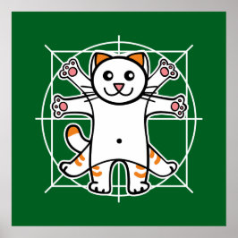 Vitruvian Cat Poster