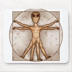 Vitruvian främling musmatta