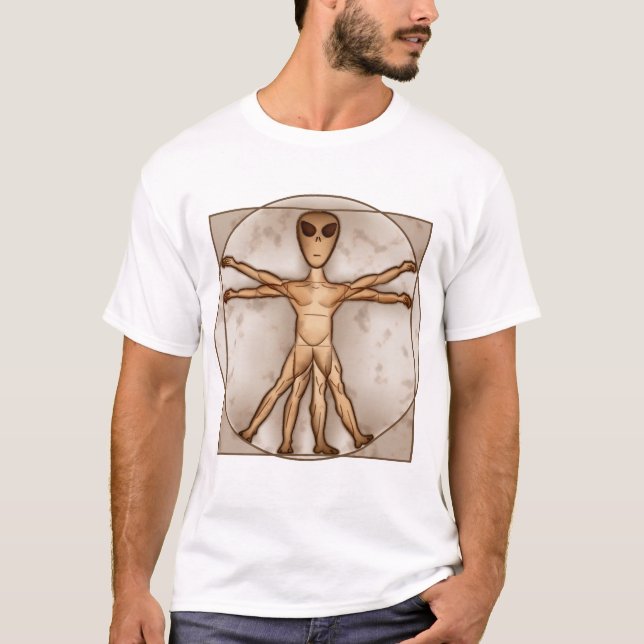 Vitruvian främling tee shirt (Framsida)