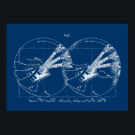 Vitruvian Guitars Poster<br><div class="desc">Da Vincis ursprungliga plan för det spinande gitarertricket, som inte var framgångsrikt tillämpad förrän i mitten av 1980-talet. Bara skämt, men inte om att den här exploderande designen är här på t-shirts, svettningar och presentartiklar!</div>