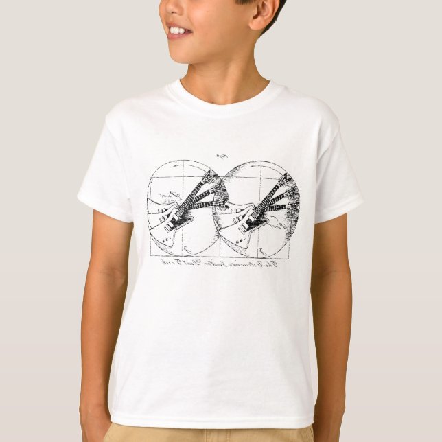 Vitruvian Guitars T-shirt (Framsida)
