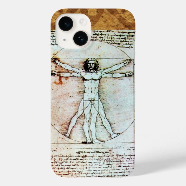 VITRUVIAN MAN Antique Parchment (Baksida)