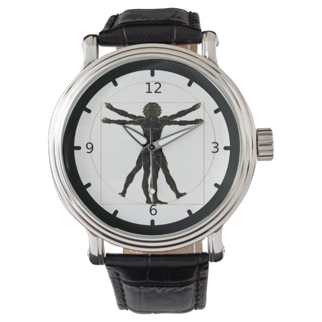 Vitruvian Man Armbandsur (Framsida)