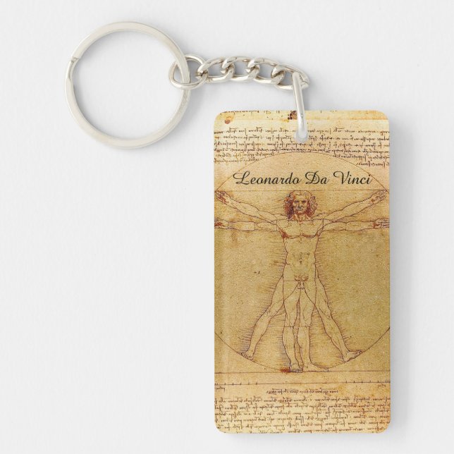 Vitruvian man av Leonardo Da Vinci (Framsidan)