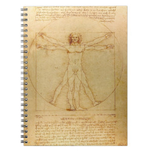 Vitruvian Man av Leonardo Da Vinci Anteckningsbok