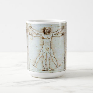 Vitruvian Man av Leonardo da Vinci Coffee Mugg