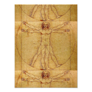Vitruvian man av Leonardo Da Vinci Fototryck