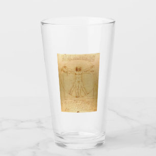 Vitruvian Man av Leonardo Da Vinci Glaskopp