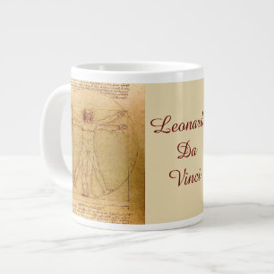 Vitruvian Man Av Leonardo Da Vinci Jumbo Mugg
