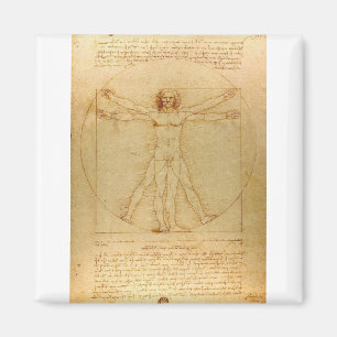 Vitruvian Man av Leonardo da Vinci Magnet