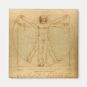 Vitruvian Man av Leonardo Da Vinci Magnet