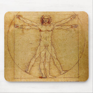 Vitruvian man av Leonardo Da Vinci Musmatta