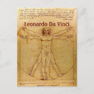 Vitruvian Man by Leonardo Da Vinci Vykort