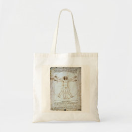 Vitruvian Man, c 1490, Leonardo da Vinci Tote Bag Tygkasse
