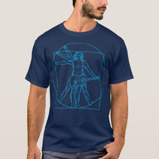 Vitruvian Man Guitar T Shirt