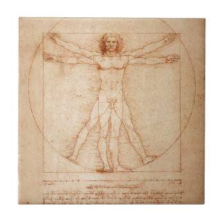 Vitruvian man kakelplatta