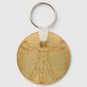 Vitruvian man Keychain Nyckelring