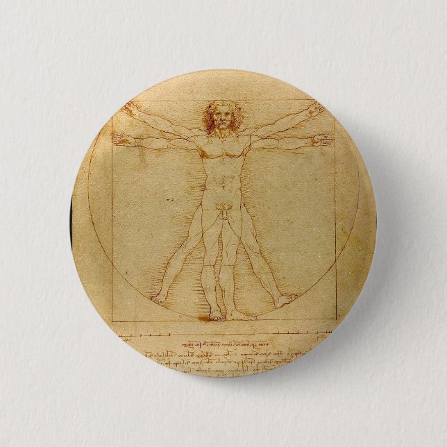 Vitruvian man knapp (Framsida)