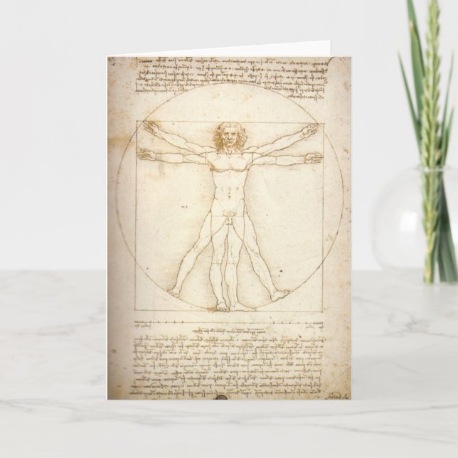 Vitruvian man kort (Framsida)