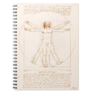 Vitruvian Man Leonardo da Vinci Anteckningsbok