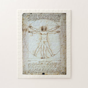 Vitruvian Man, Leonardo da Vinci, cirka 1490. Jigs Pussel