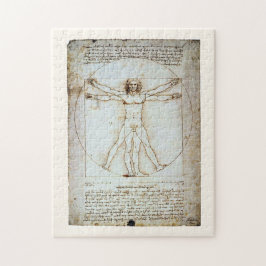 Vitruvian Man, Leonardo da Vinci, cirka 1490. Pussel