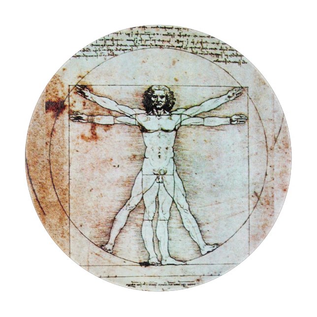 VITRUVIAN MAN Leonardo da Vinci Parchment (Framsidan)
