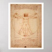 ’VITRUVIAN MAN’ LEONARDO DA VINCI POSTER