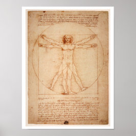 ’VITRUVIAN MAN’ LEONARDO DA VINCI POSTER